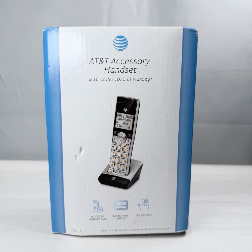 1 x AT&T CL80115 DECT 6.0 Extra Handset for CL84115, CL84215, CL84265,CL84365
